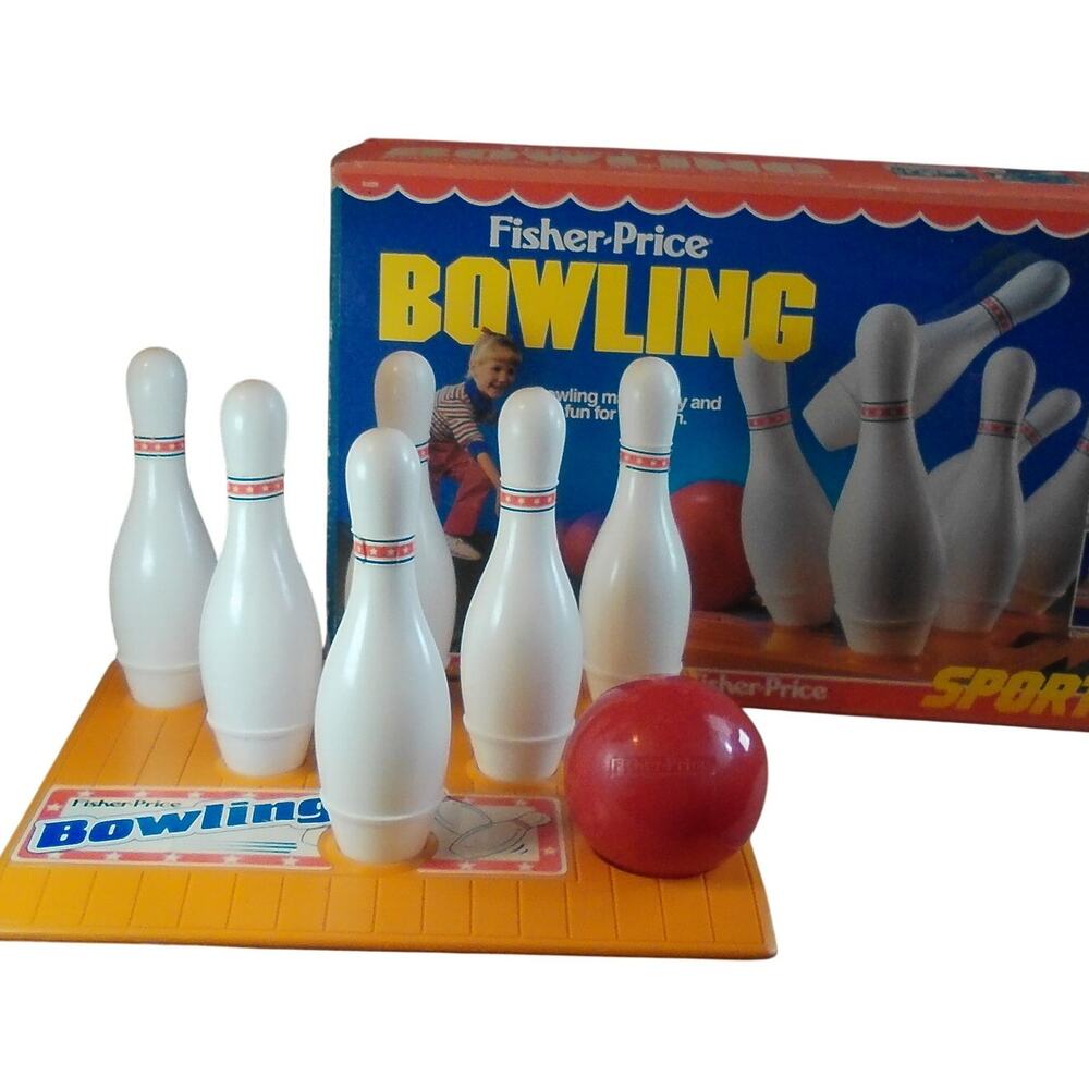 Fisher-Price 2328 Sports Bowling Complete w/Box Vintage 1987-1990 RARE